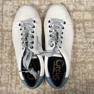 Circus by Sam Edelman White and Gray Sneakers